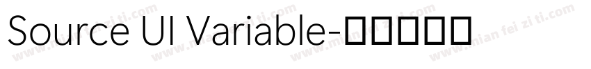 Source UI Variable字体转换